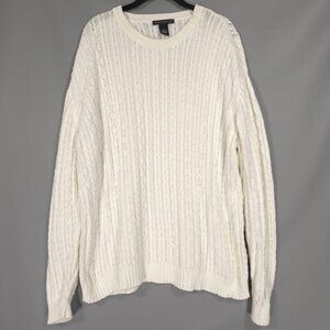 Consensus‎ Sportwear Sweater XL UNITED KINGDOM🇬🇧MADE Men's Cable Knit Cotton